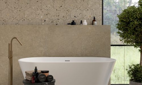 Arkistyle: Line Tessere Clay 30x60 - Earth 60x120 Rett. & Shade Warm Esagona 25x21,6