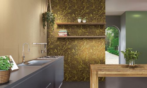 Chromagic: Yellow Pikachu 60x120 - Herbarium Ocre 60x120 - SoChic Brown 60x60 Rett.