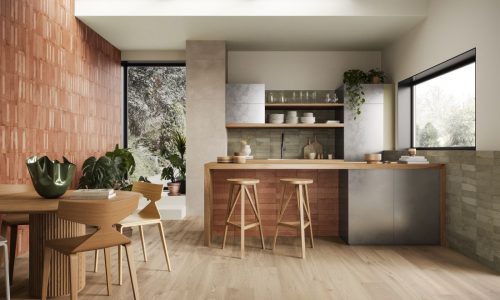 Fornace: Rosso Mattone 6x24/ Verde Muschio 6x24/ Formella Rosso Mattone 6x24