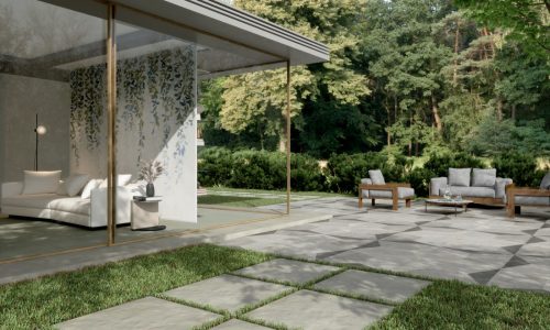 Multiforme: Perla 80x80x20mm Rett. & Exa 80x80 Rett. Strutturato