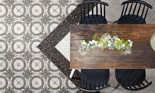 Venezia: Bianco-Nero 20x20 & La Fenice Verde 20x20