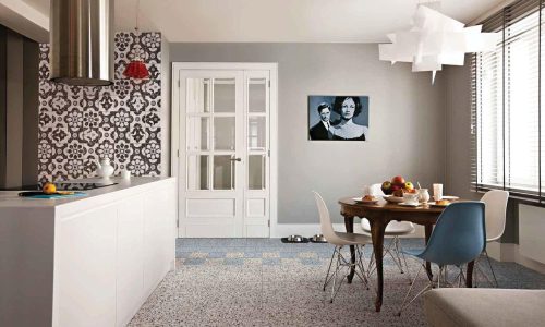 Venezia: Tortora-Blu 20x20 & Ca Foscari Blu 20x20